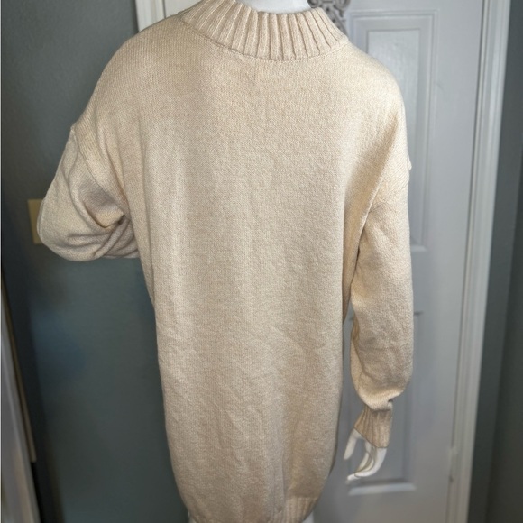 Abound NWT Heather Beige Mini Sweater Dress Women Size Large. - Picture 7 of 10